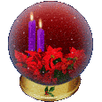 Velas y arreglos navideos